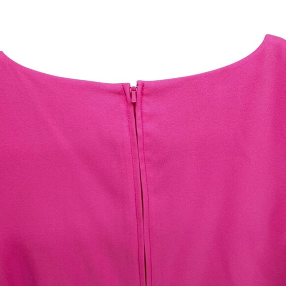 Lilly Pulitzer Donna Romper Womens Havana Pink Scalloped Shell Embroidery Sz 10 - Picture 4 of 11